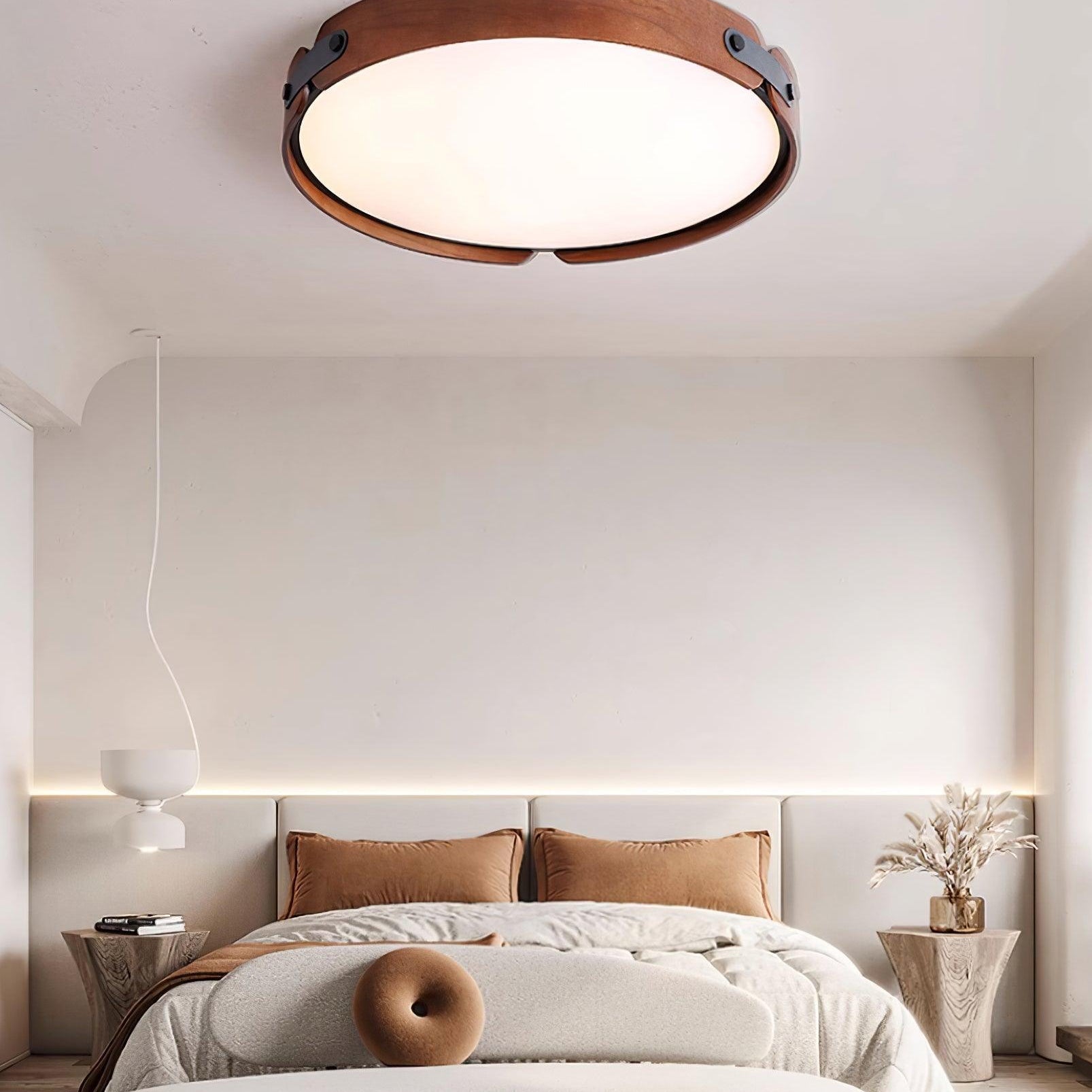 Echo Modern Minimalist Wood Ceiling Light - Letslighting