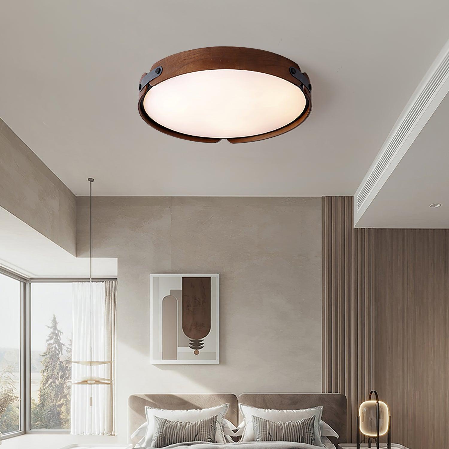 Echo Modern Minimalist Wood Ceiling Light - Letslighting
