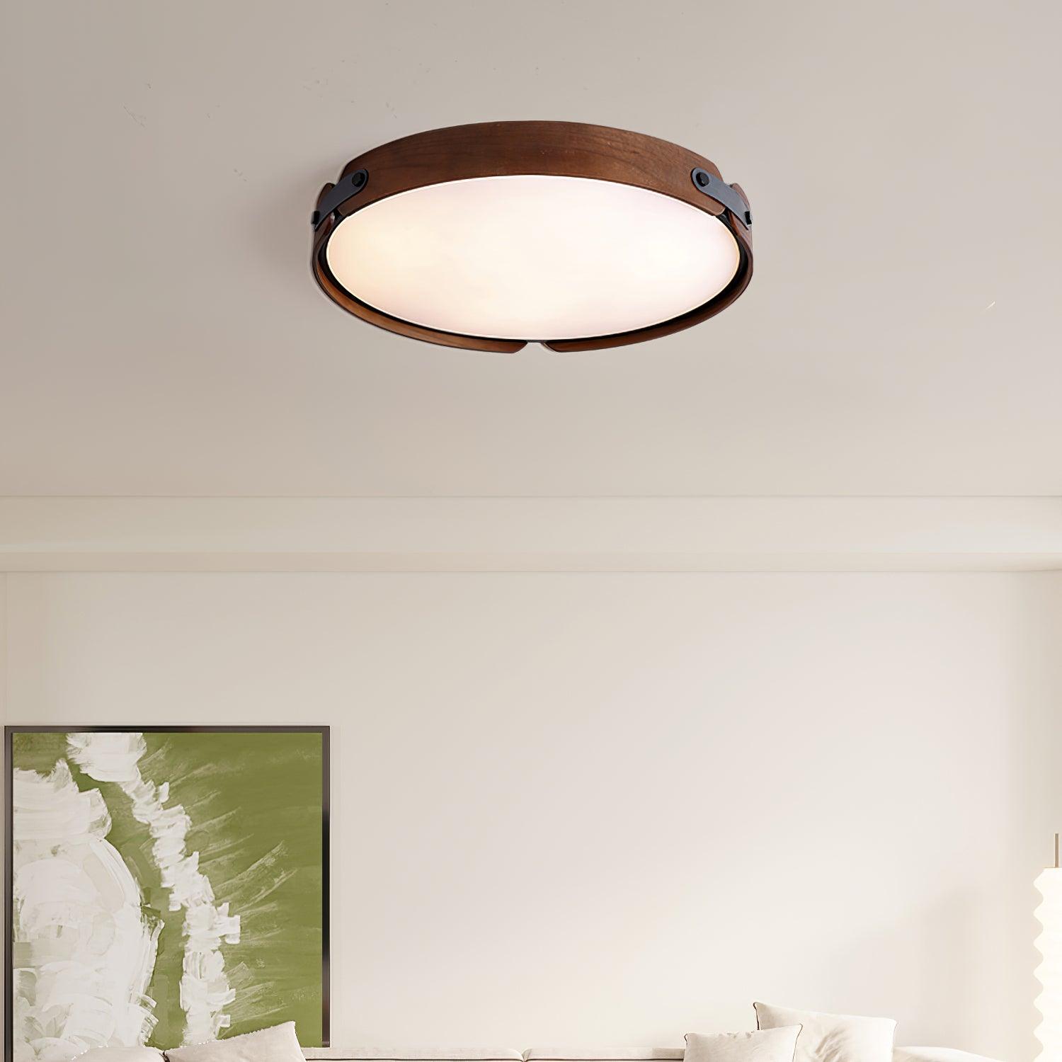 Echo Modern Minimalist Wood Ceiling Light - Letslighting