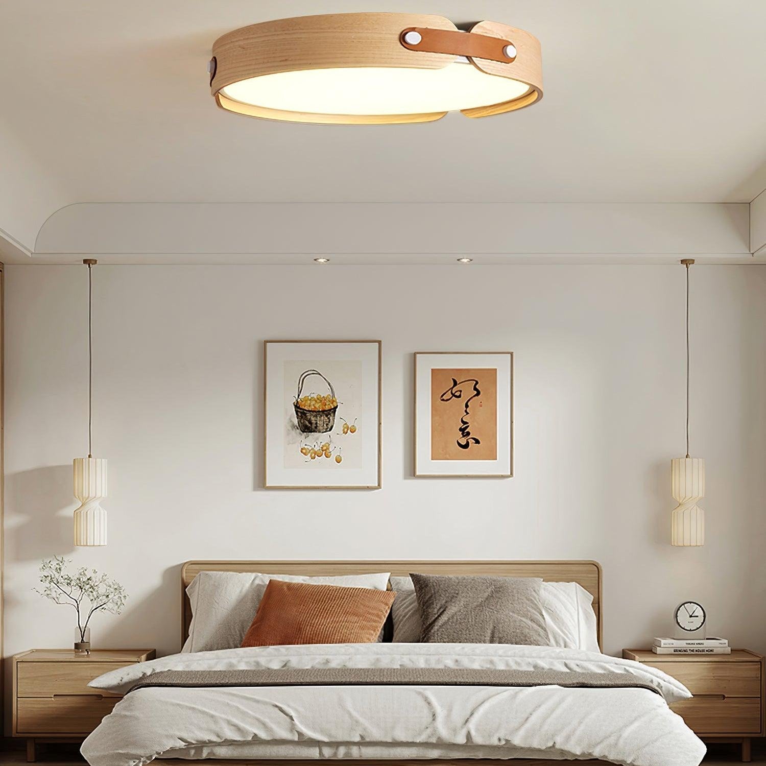 Echo Modern Minimalist Wood Ceiling Light - Letslighting