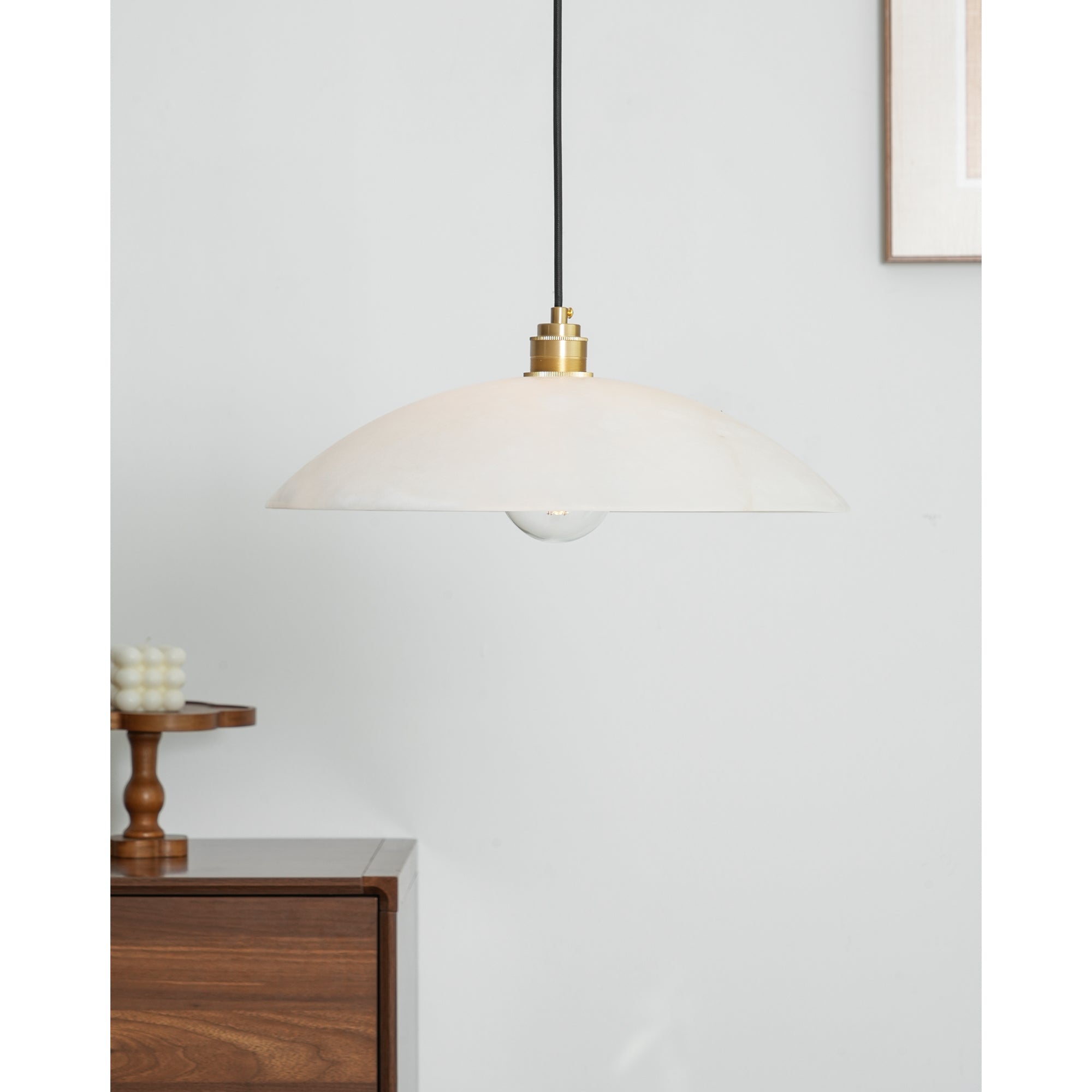 Nerea Minimalist Alabaster Pendant Light - Letslighting