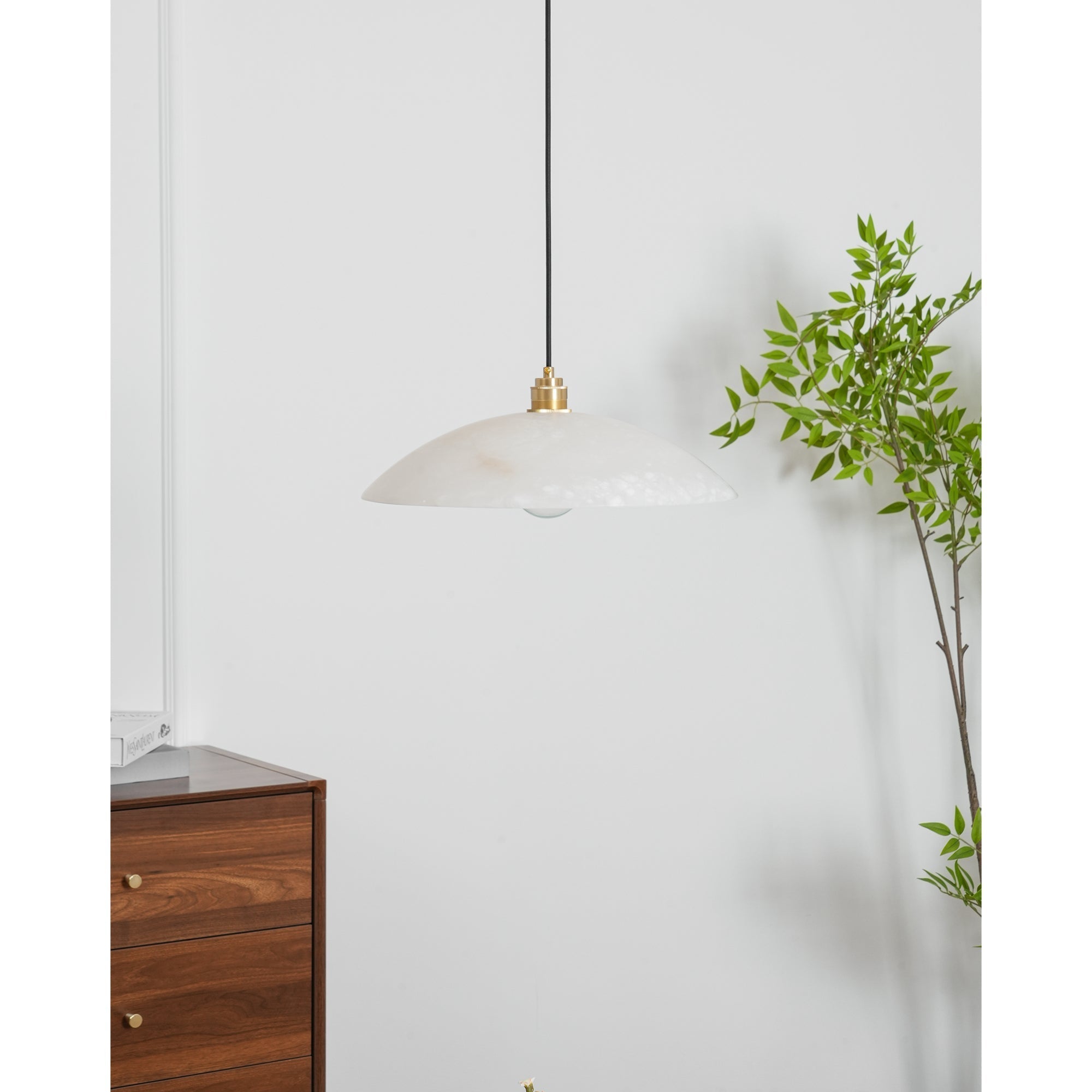 Nerea Minimalist Alabaster Pendant Light - Letslighting