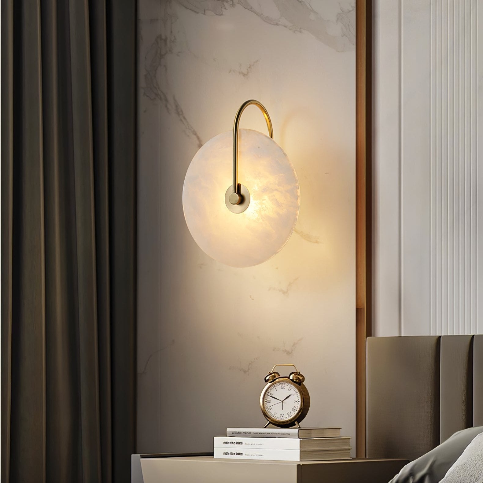 Ceraeyra Alabaster Globe Wall Light - Letslighting
