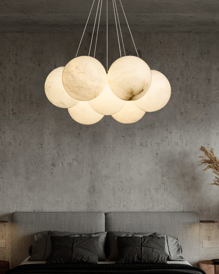 Norduvyd Chandelier Métal Lunaire Créativité Salon - Neutralighting