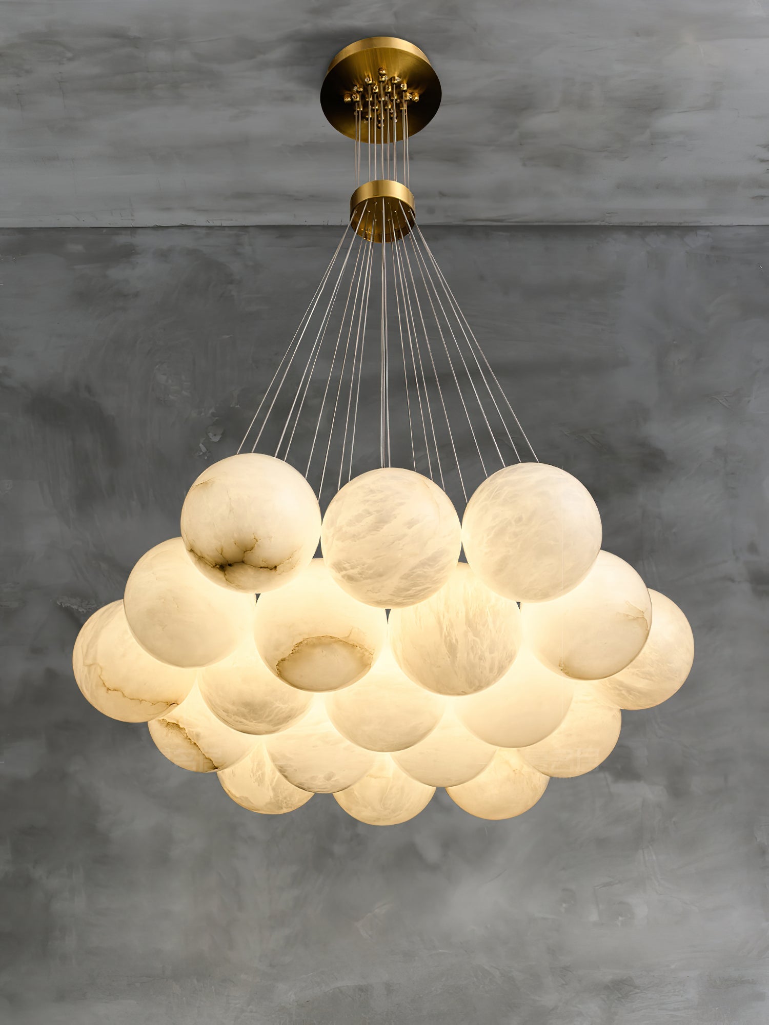 Norduvyd Chandelier Métal Lunaire Créativité Salon - Neutralighting