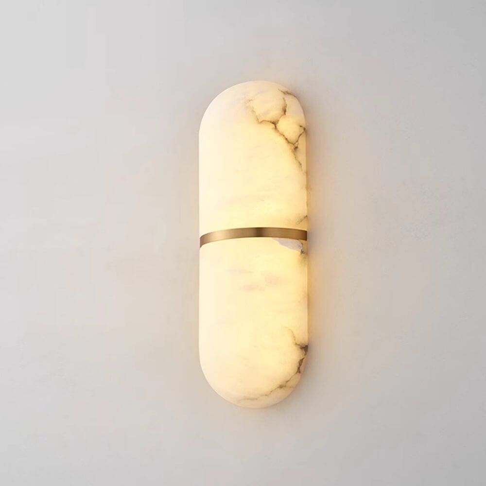 Ostruvyd Luxury Pill Alabaster Wall Lamp - Neutralighting