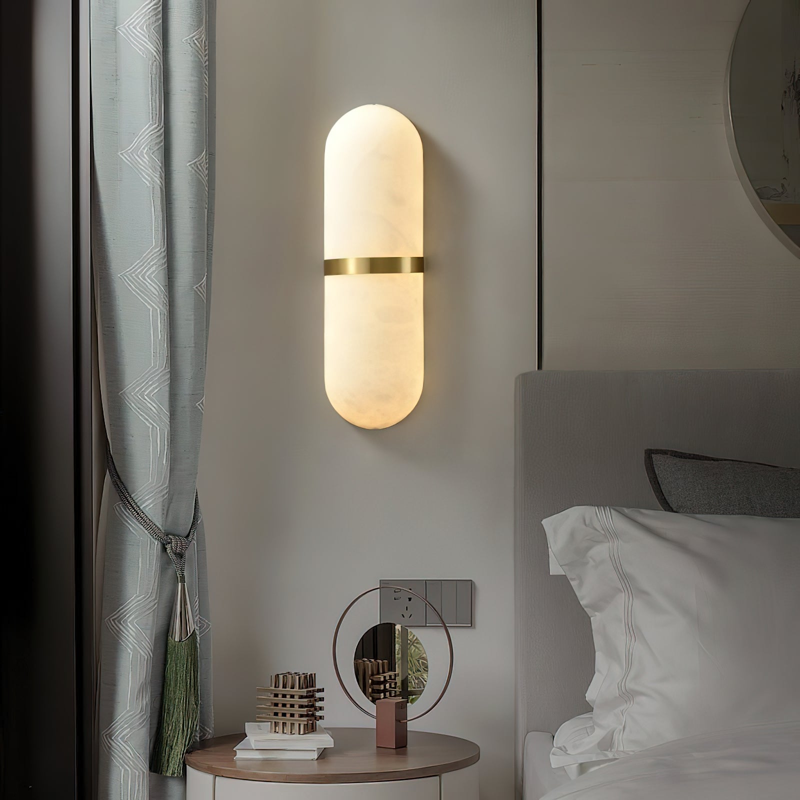 Ostruvyd Luxury Pill Alabaster Wall Lamp - Neutralighting