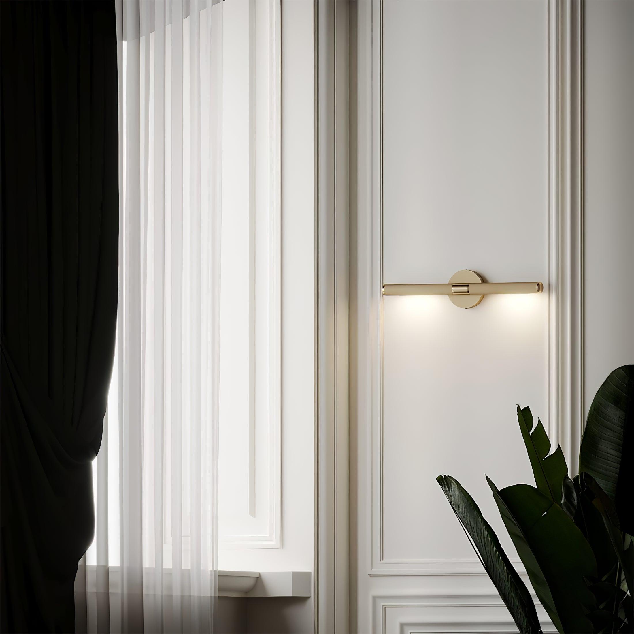 Solvain Modern Brass LED Wall Light - Neutralighting