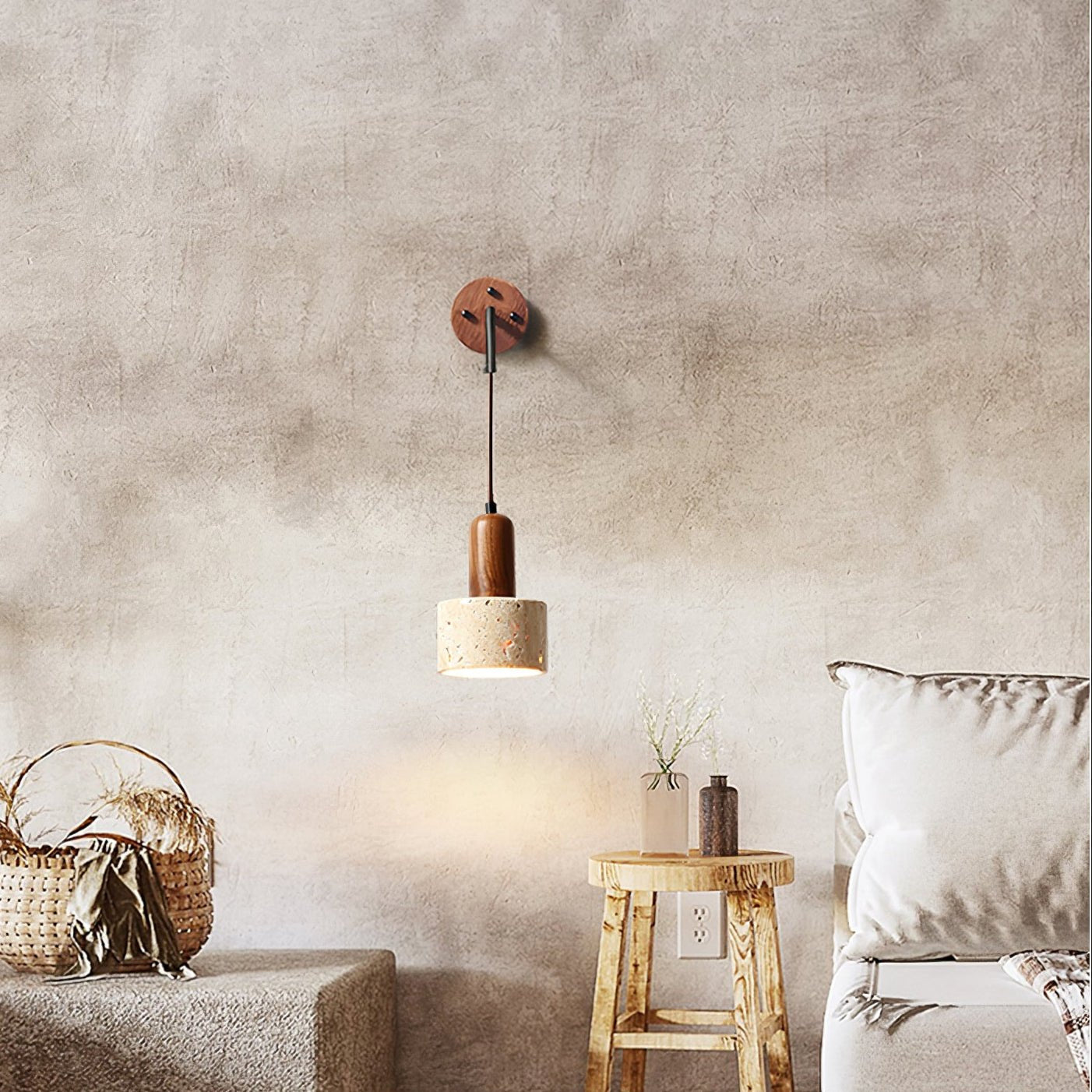 Alcarion Travertin Applique Lumière - Neutralighting