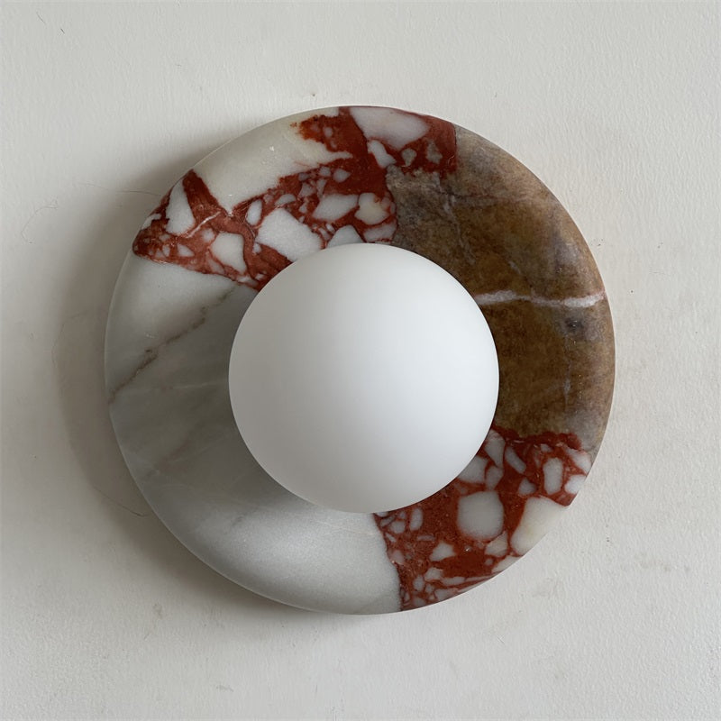 Vomire Applique Murale en Marbre Rouge Nordique Premium - Neutralighting