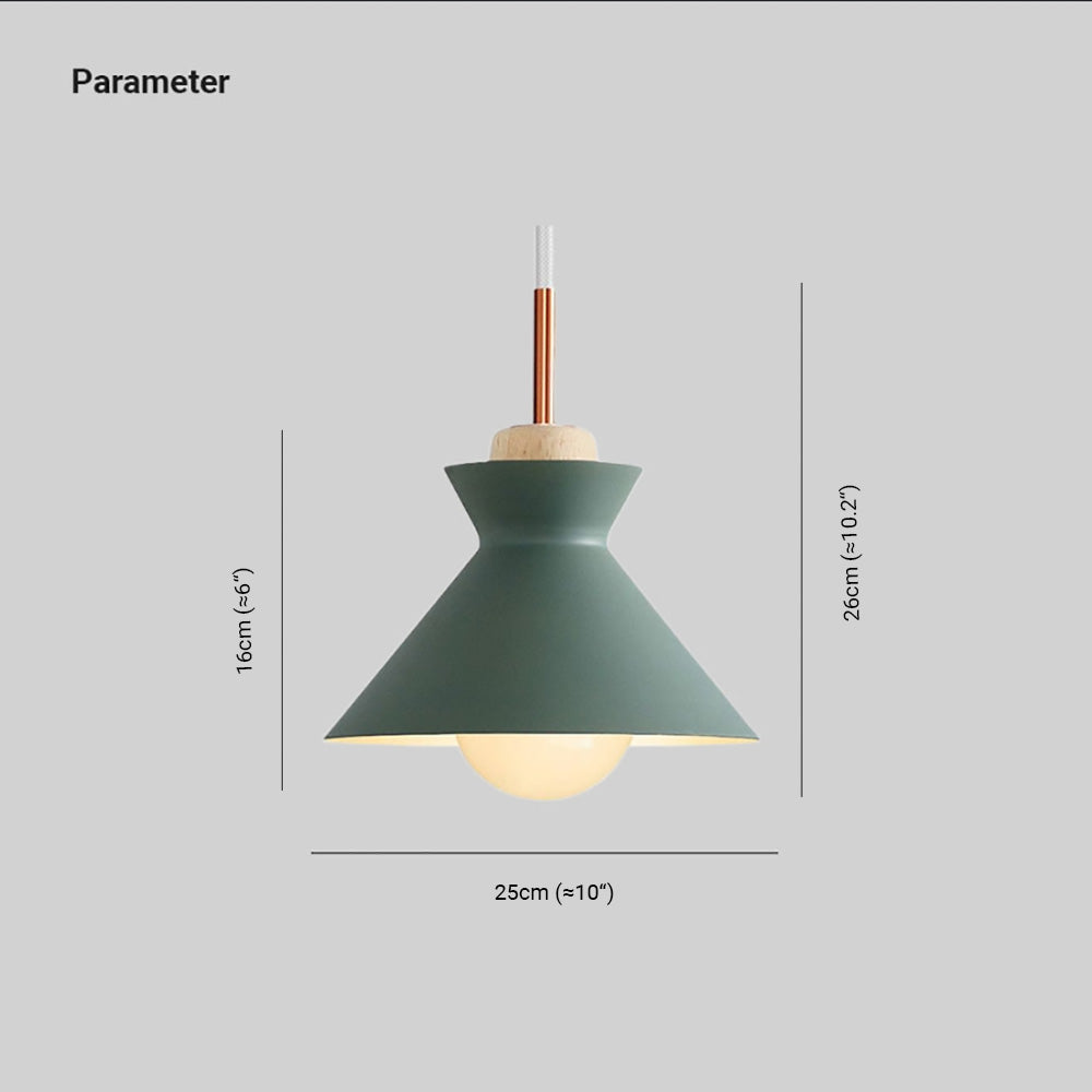 Valentina Geometric Colorful Pendant Light, Metal, Kitchen Island
