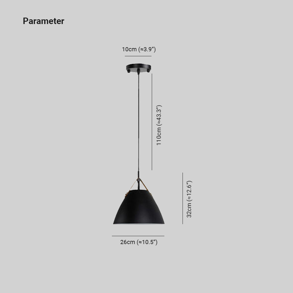 Valentina Modern Frisbee Shaped Metal Pendant Light, Black/White