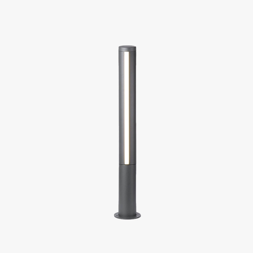 Ray Column Double Light Strip Outdoor Path Light, Black