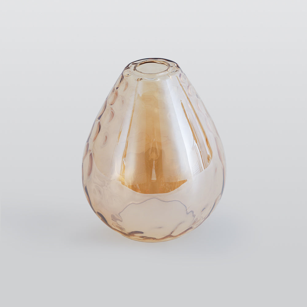 Valentina Vintage Teardrop Pendant Light, Glass/Wood