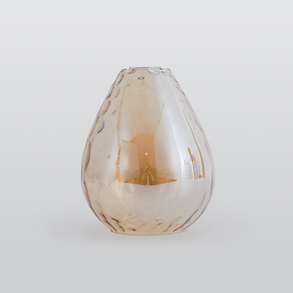 Valentina Vintage Teardrop Pendant Light, Glass/Wood
