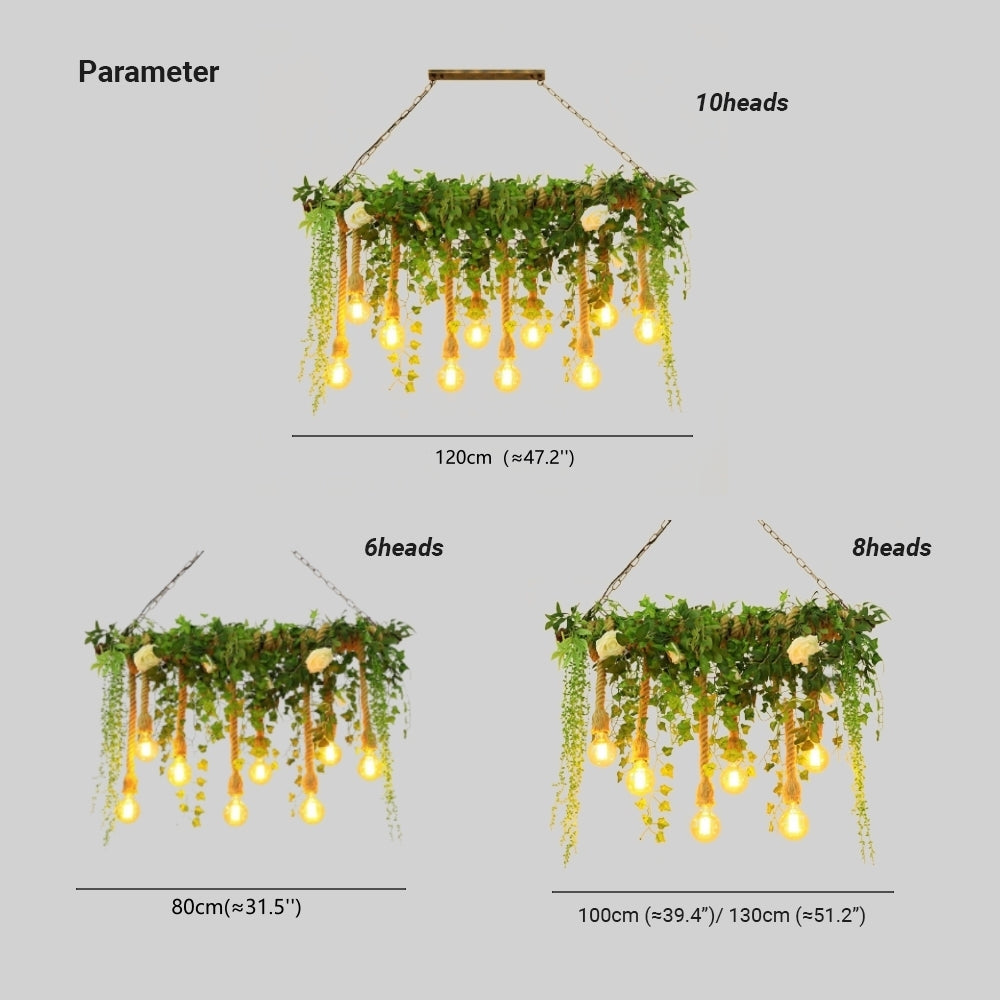 Ritta Natural Decorative Metal/Glass Pendant Light, Green