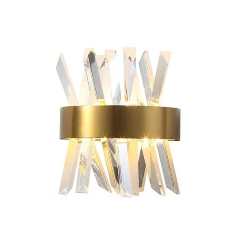 Kristy Luxury Gold Crystal Bedroom Bedside Wall Lamp