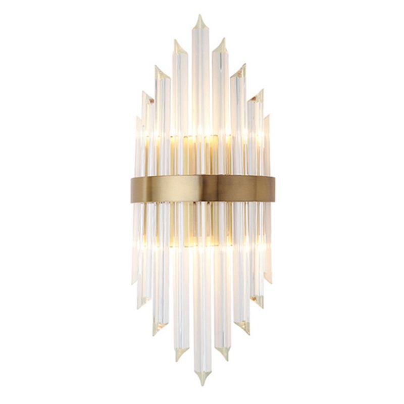 Kristy Luxury Gold Crystal Bedroom Bedside Wall Lamp