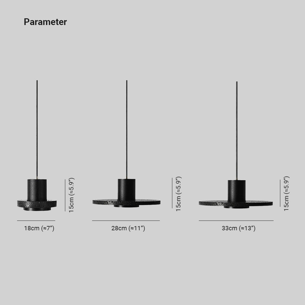 Arisha Black Designer Post-Modern Pendant Light