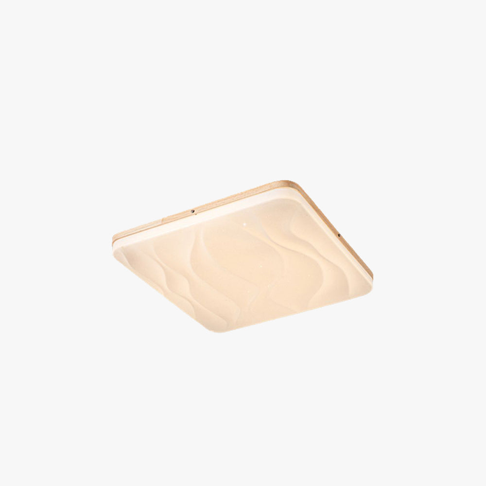 Muto LED Geometric Flush Mount Ceiling Light, White