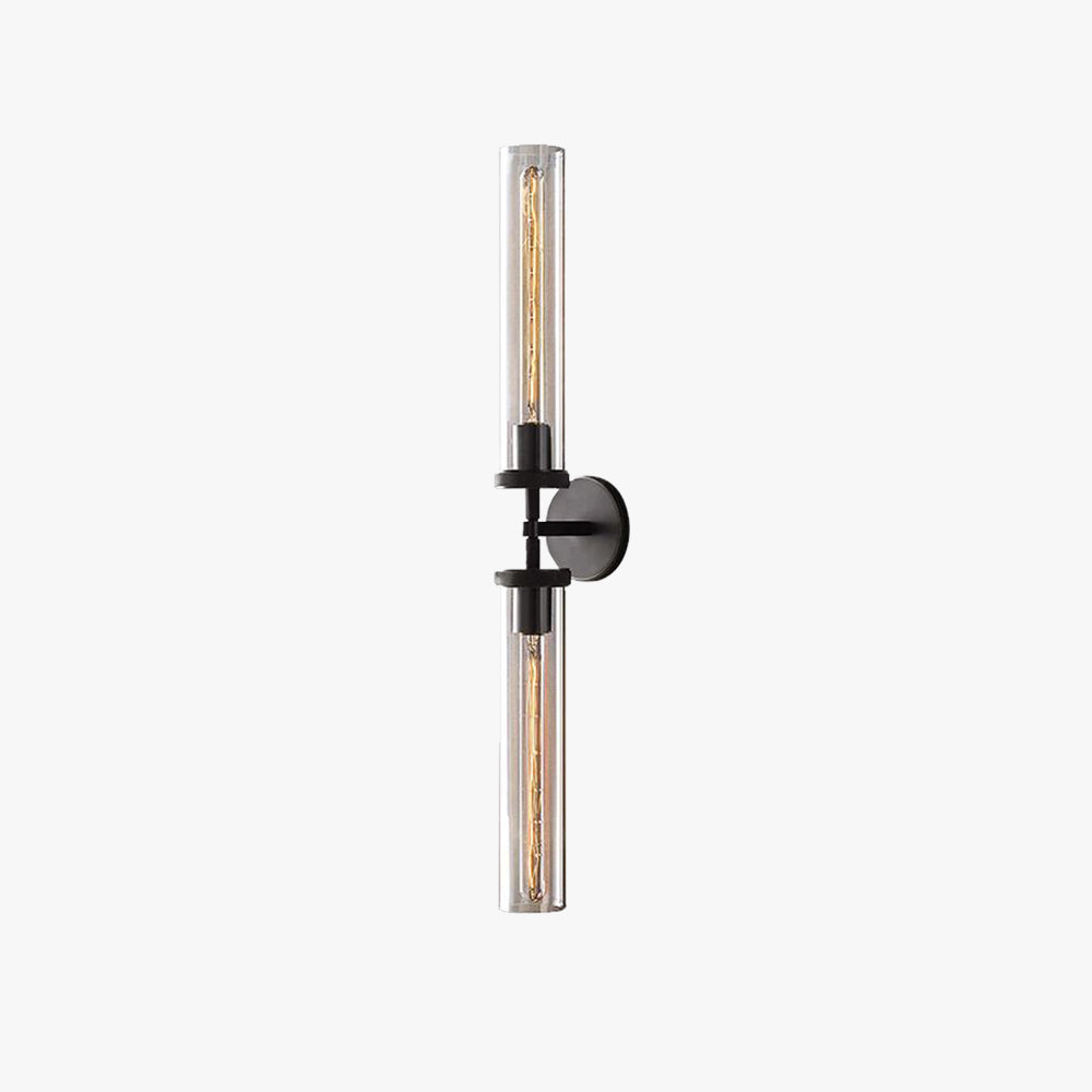 Arisha Modern Cylindrical Metal Led Wall Lamp, Black/Copper