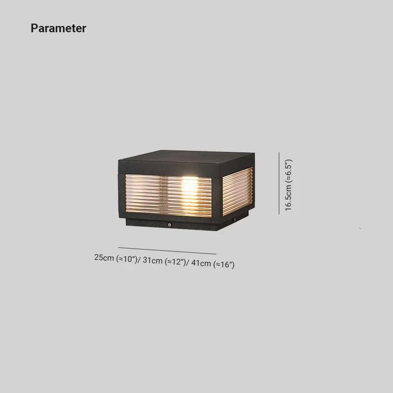 Ray Vintage Metal LED Outdoor Light Post
