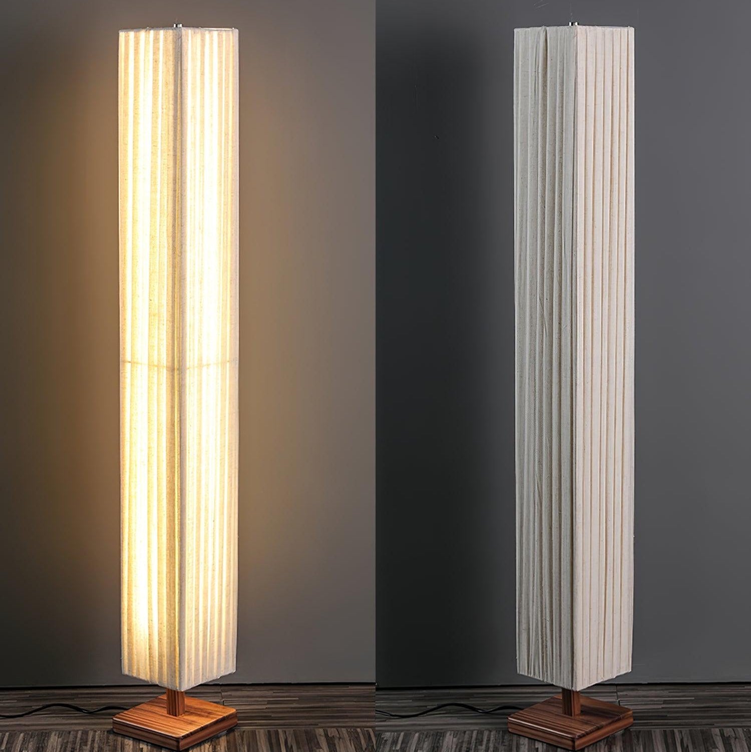Vesolyre Japandi Fabric Floor Lamp - Letslighting