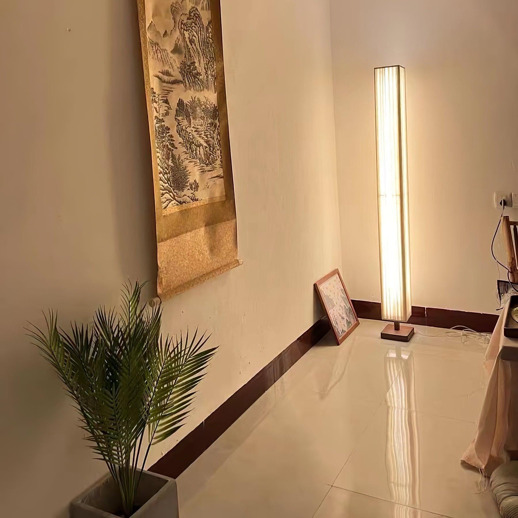 Vesolyre Japandi Fabric Floor Lamp - Letslighting