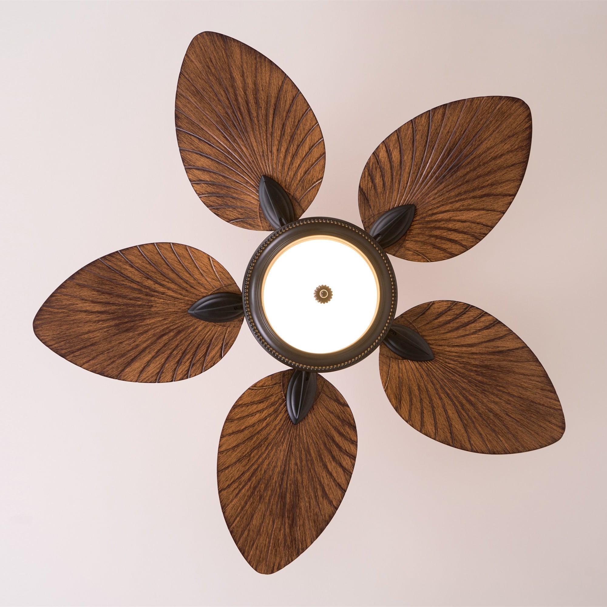 Alora Tropical Wood Ceiling Fan Light - Letslighting
