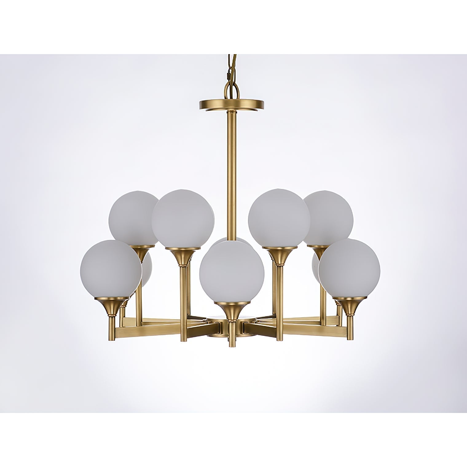 Himinuvyh Vintage Industrial Metal Glass Chandelier - Neutralighting
