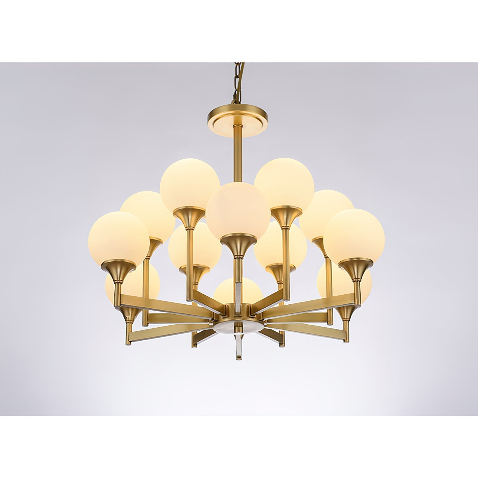Himinuvyh Vintage Industrial Metal Glass Chandelier - Neutralighting