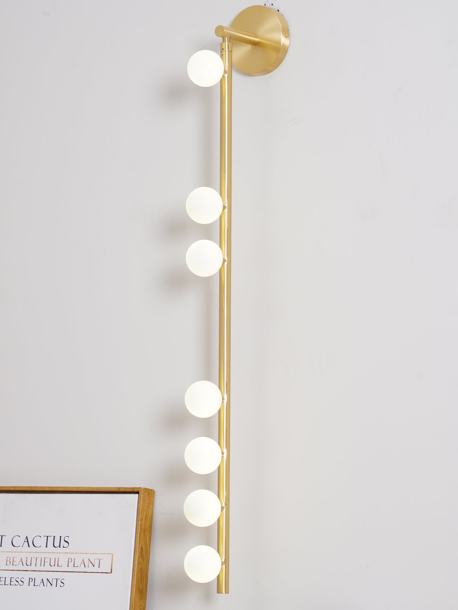 Rory Modern Minimalist Tube Brass Glass Wall Lamp - Letslighting