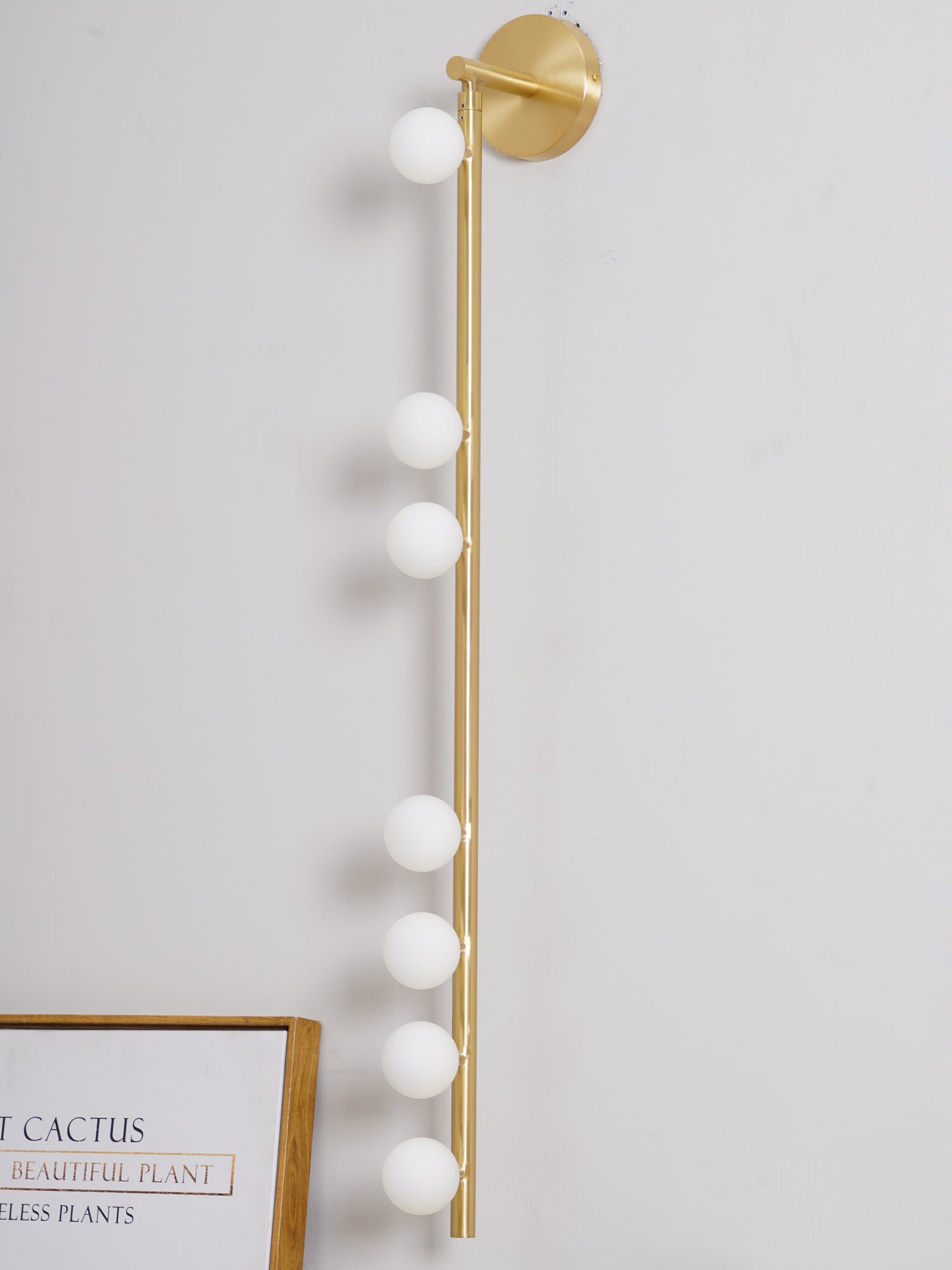 Rory Modern Minimalist Tube Brass Glass Wall Lamp - Letslighting