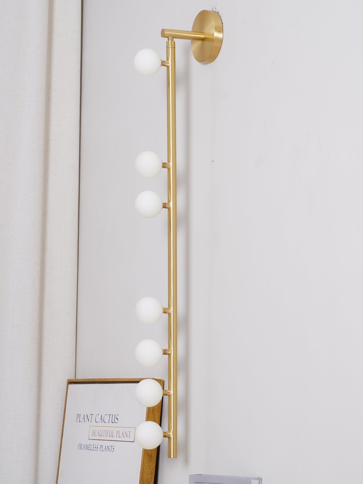 Rory Modern Minimalist Tube Brass Glass Wall Lamp - Letslighting