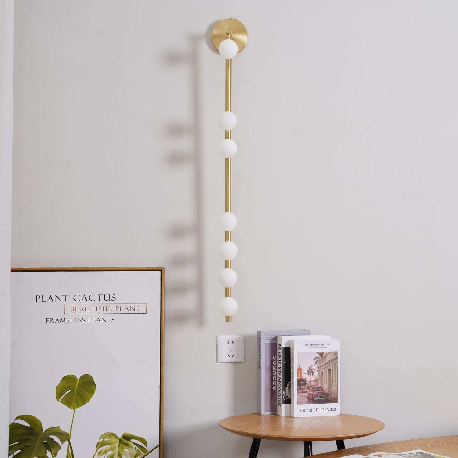 Rory Modern Minimalist Tube Brass Glass Wall Lamp - Letslighting