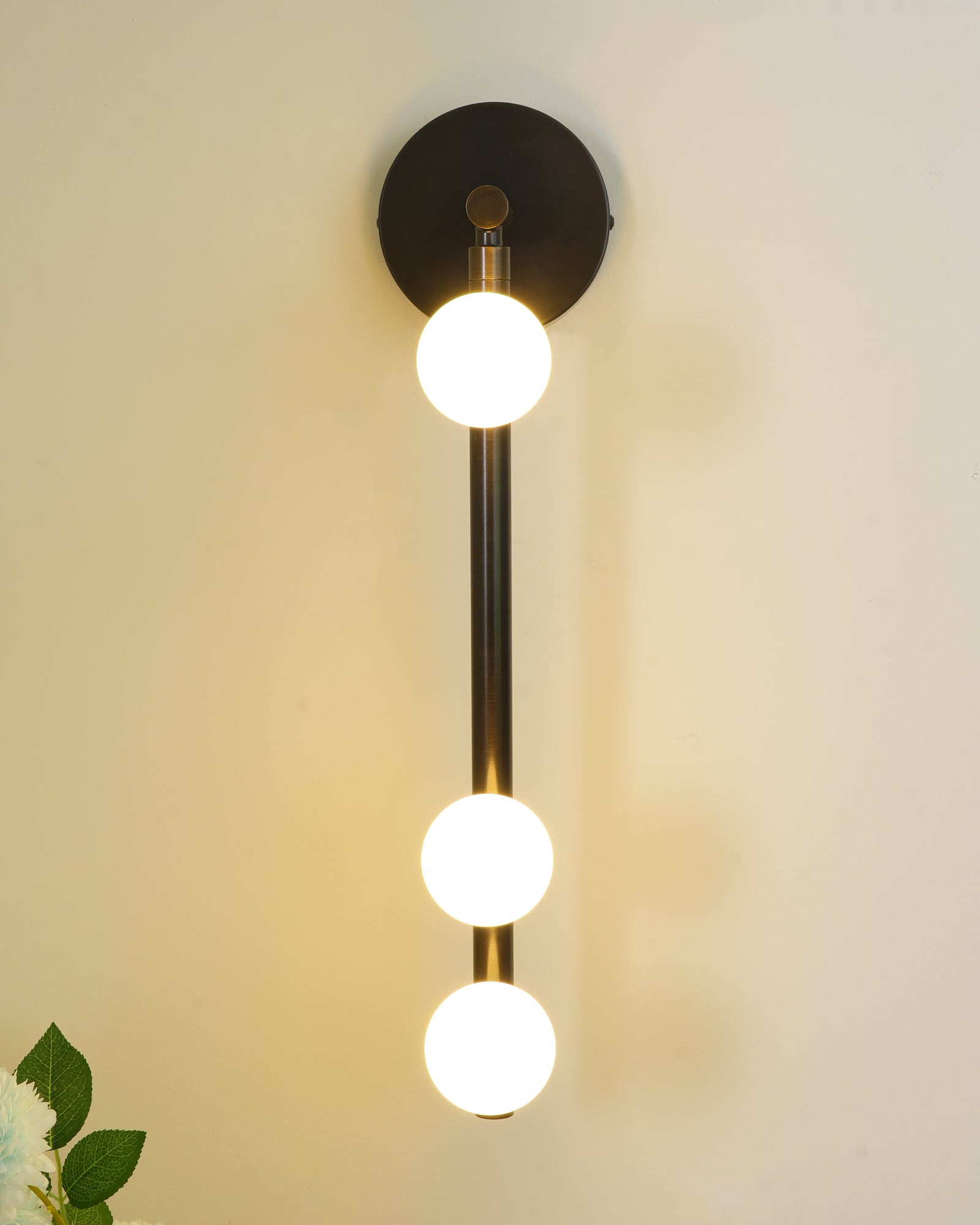 Rory Modern Minimalist Tube Brass Glass Wall Lamp - Letslighting