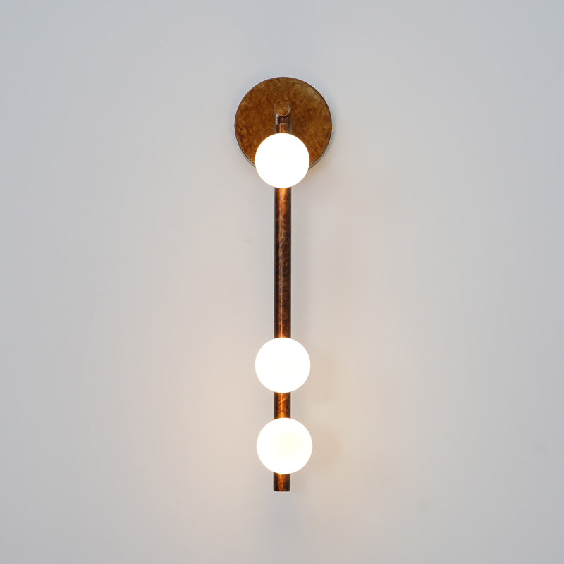 Rory Modern Minimalist Tube Brass Glass Wall Lamp - Letslighting