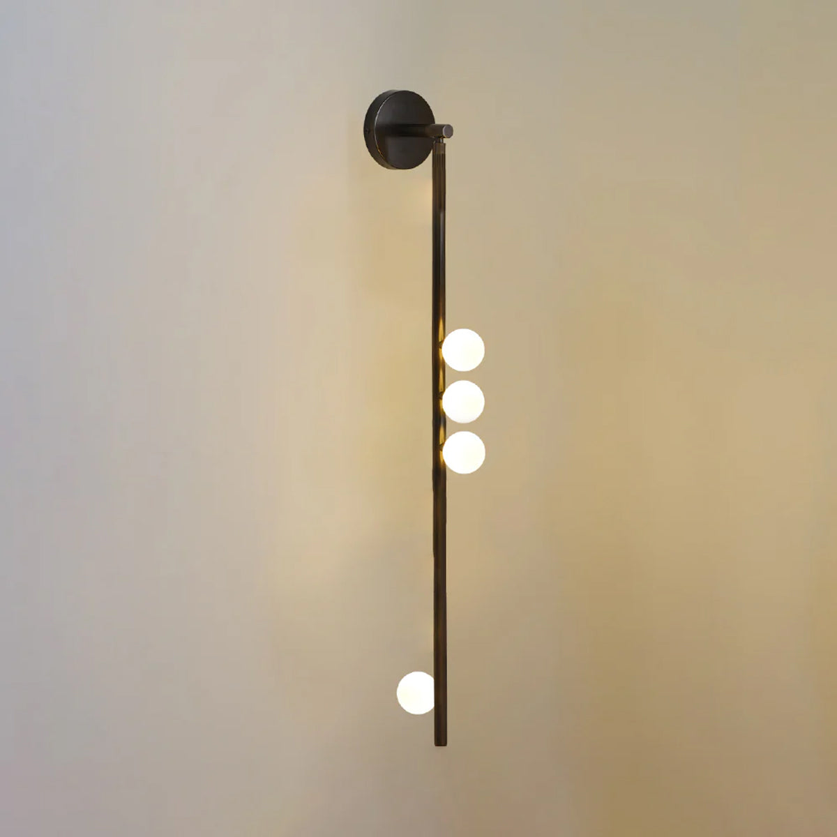 Rory Modern Minimalist Tube Brass Glass Wall Lamp - Letslighting