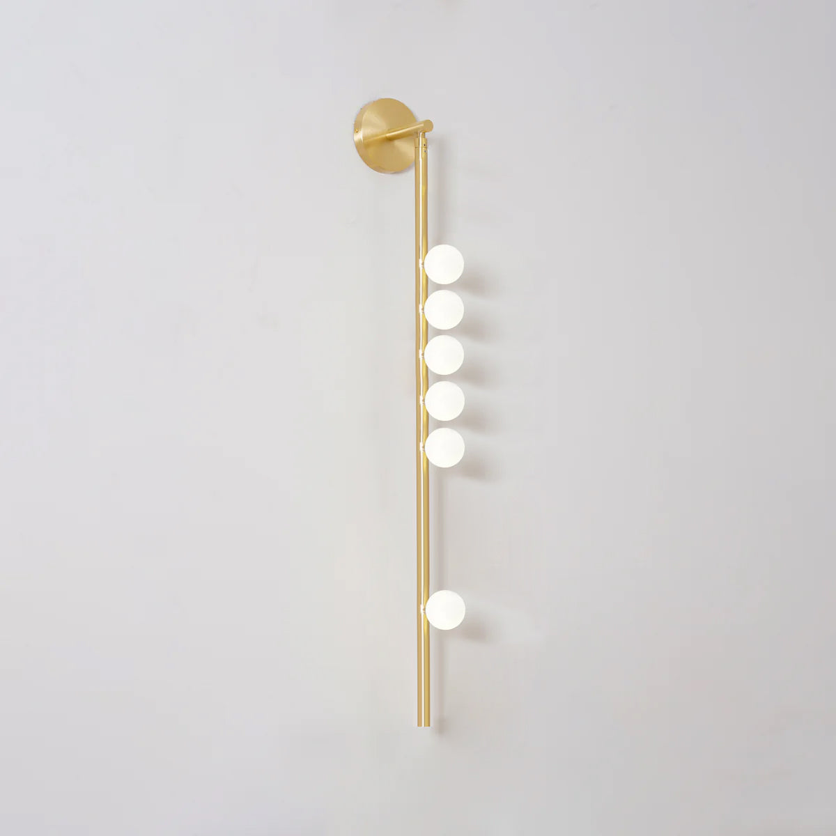 Rory Modern Minimalist Tube Brass Glass Wall Lamp - Letslighting