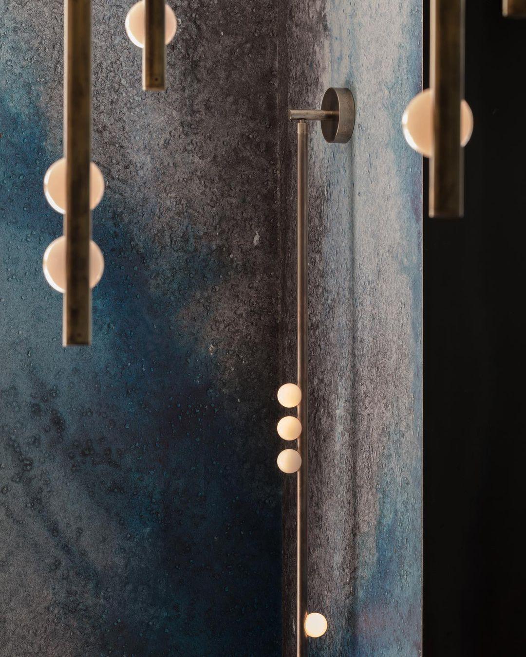Rory Modern Minimalist Tube Brass Glass Wall Lamp - Letslighting