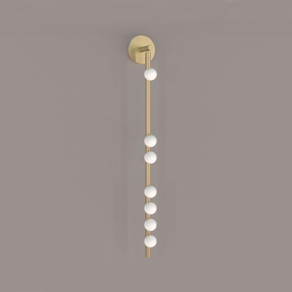 Rory Modern Minimalist Tube Brass Glass Wall Lamp - Letslighting