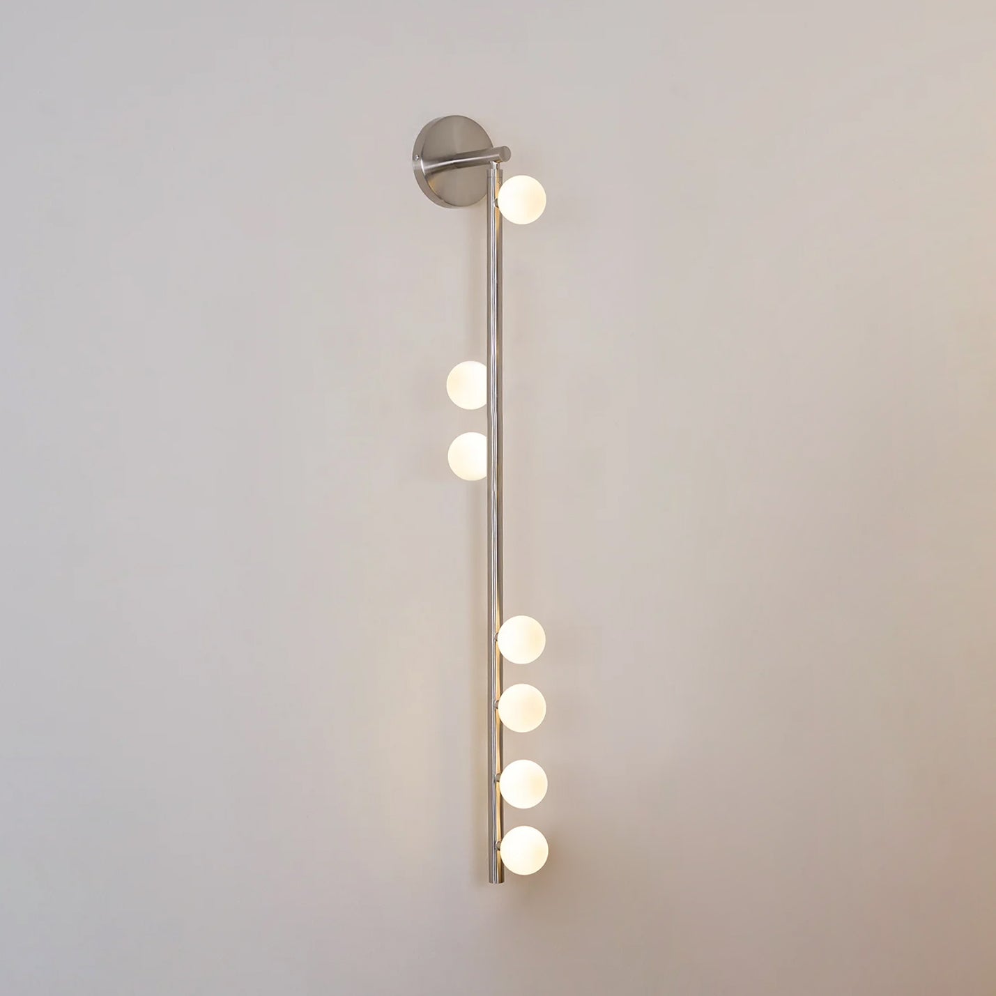 Rory Modern Minimalist Tube Brass Glass Wall Lamp - Letslighting