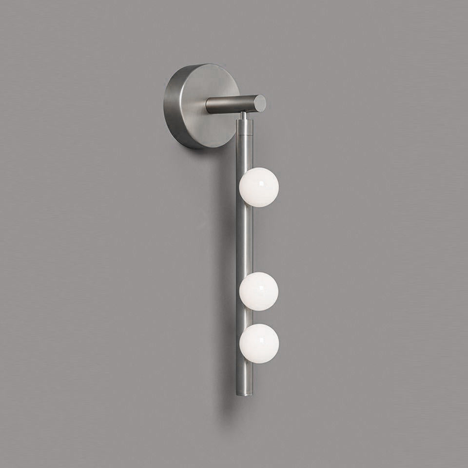 Rory Modern Minimalist Tube Brass Glass Wall Lamp - Letslighting