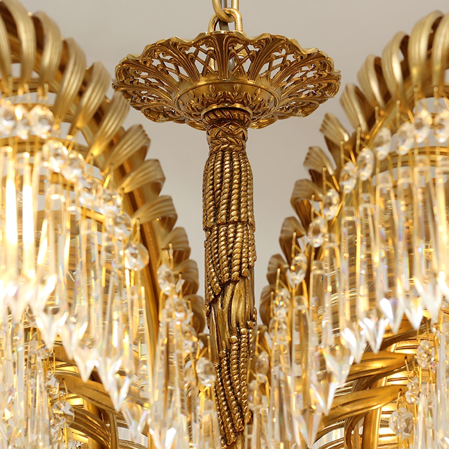 Odoraris Regal Brass Crystal Chandelier - Letslighting