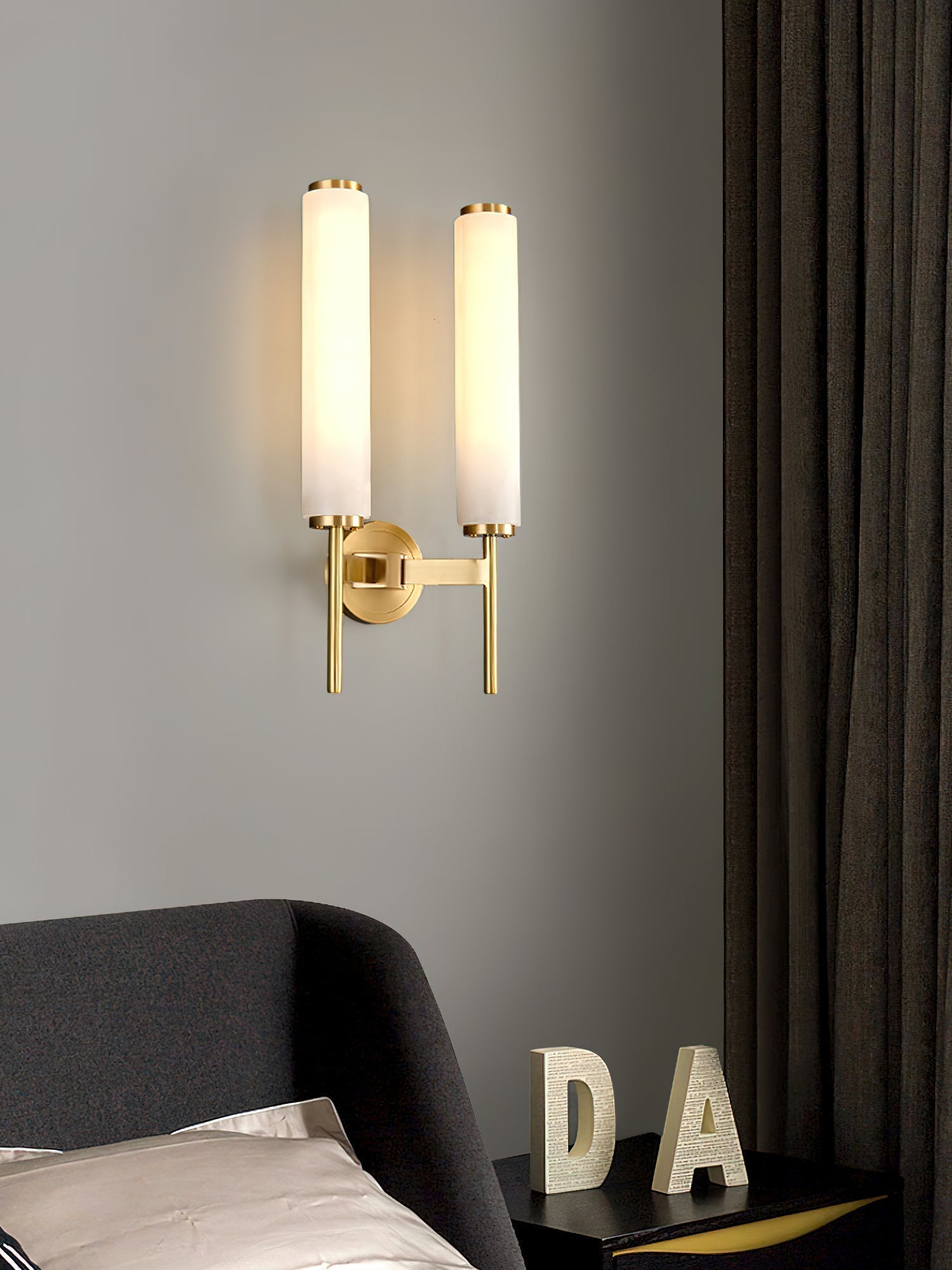 Olrinyra Applique Murale Cylindre en Albâtre - Neutralighting