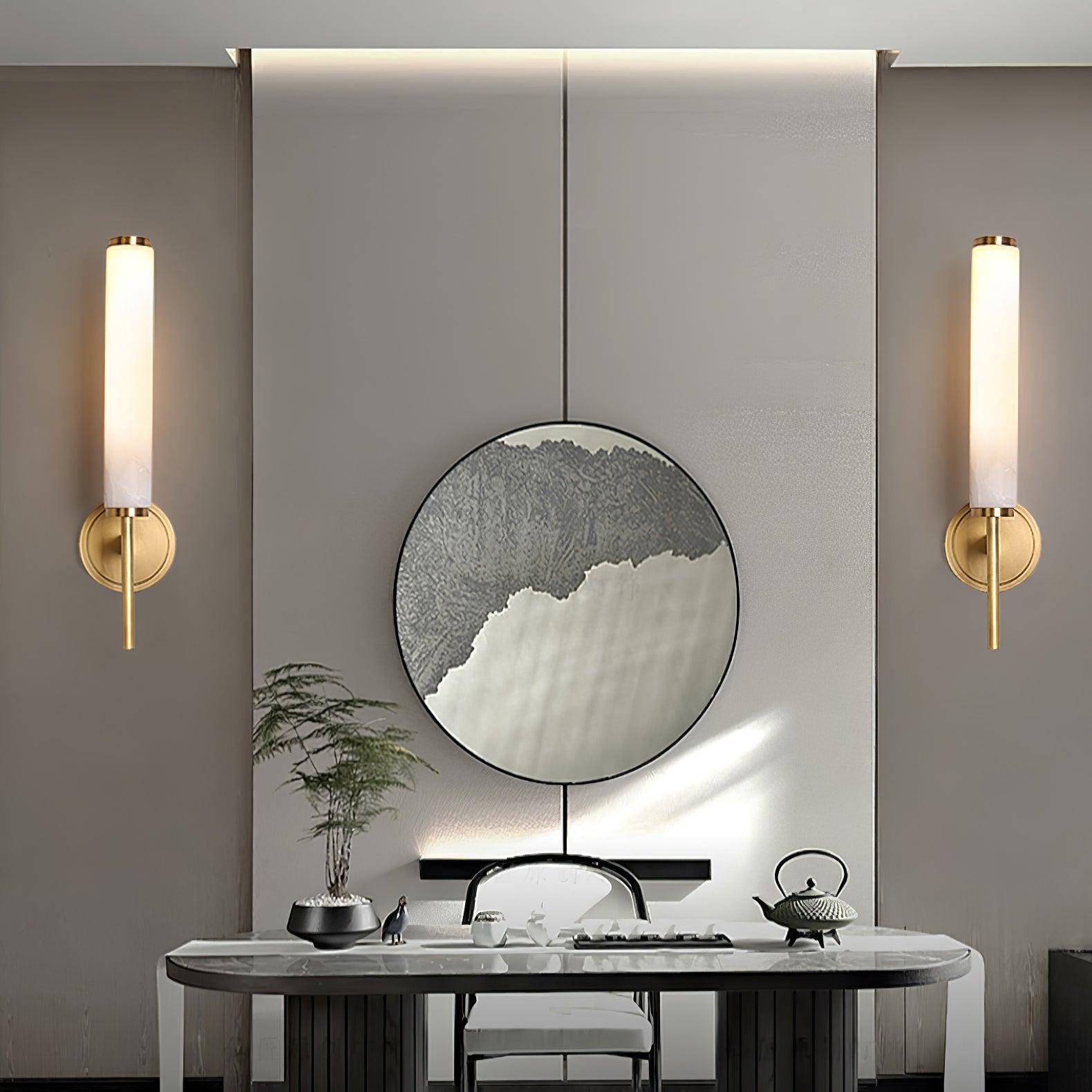 Olrinyra Applique Murale Cylindre en Albâtre - Neutralighting