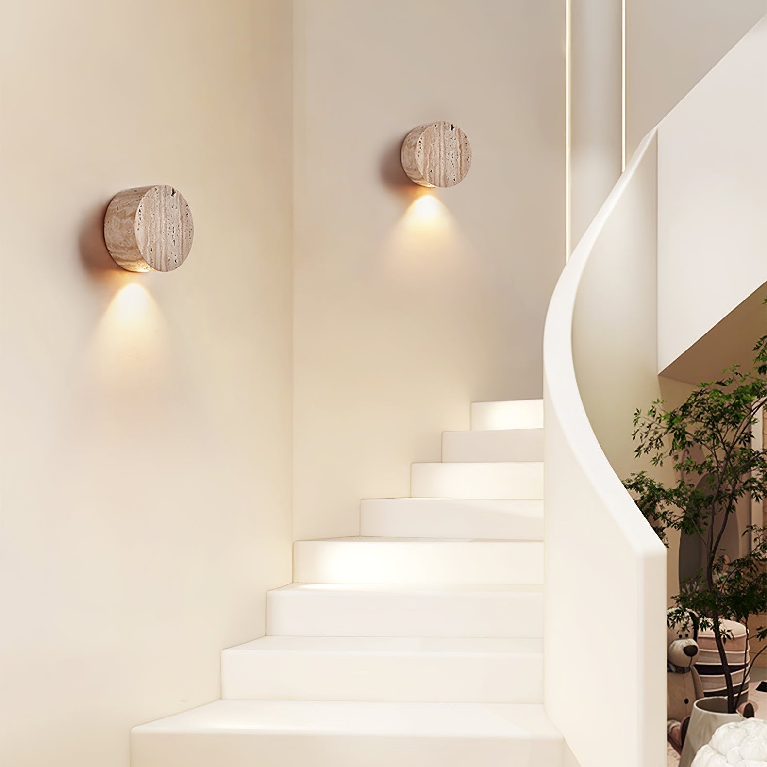 Caelan Travertine Wall Sconce - Letslighting