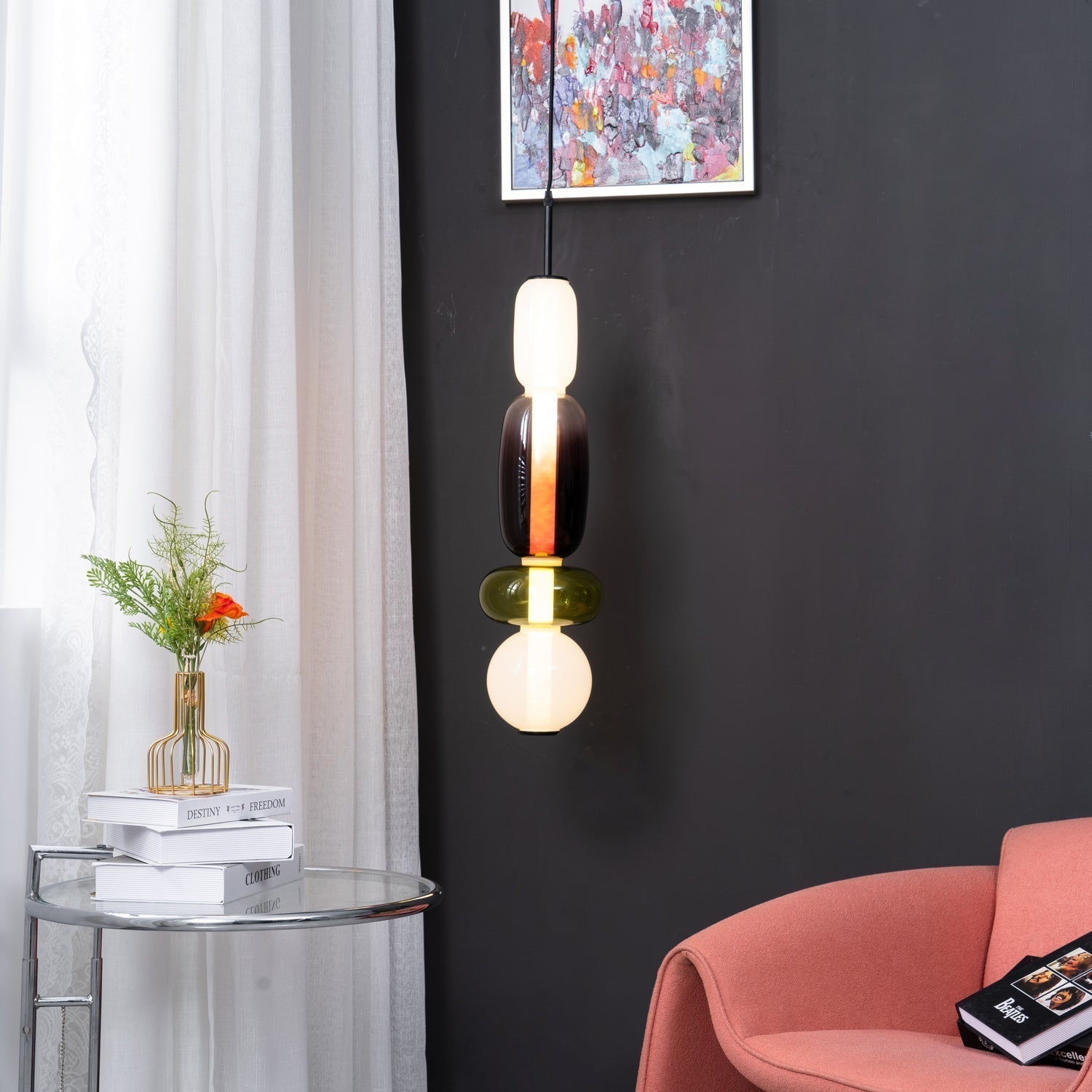 Zodore Premium Art Stained Glass Pendant Lamp - Letslighting