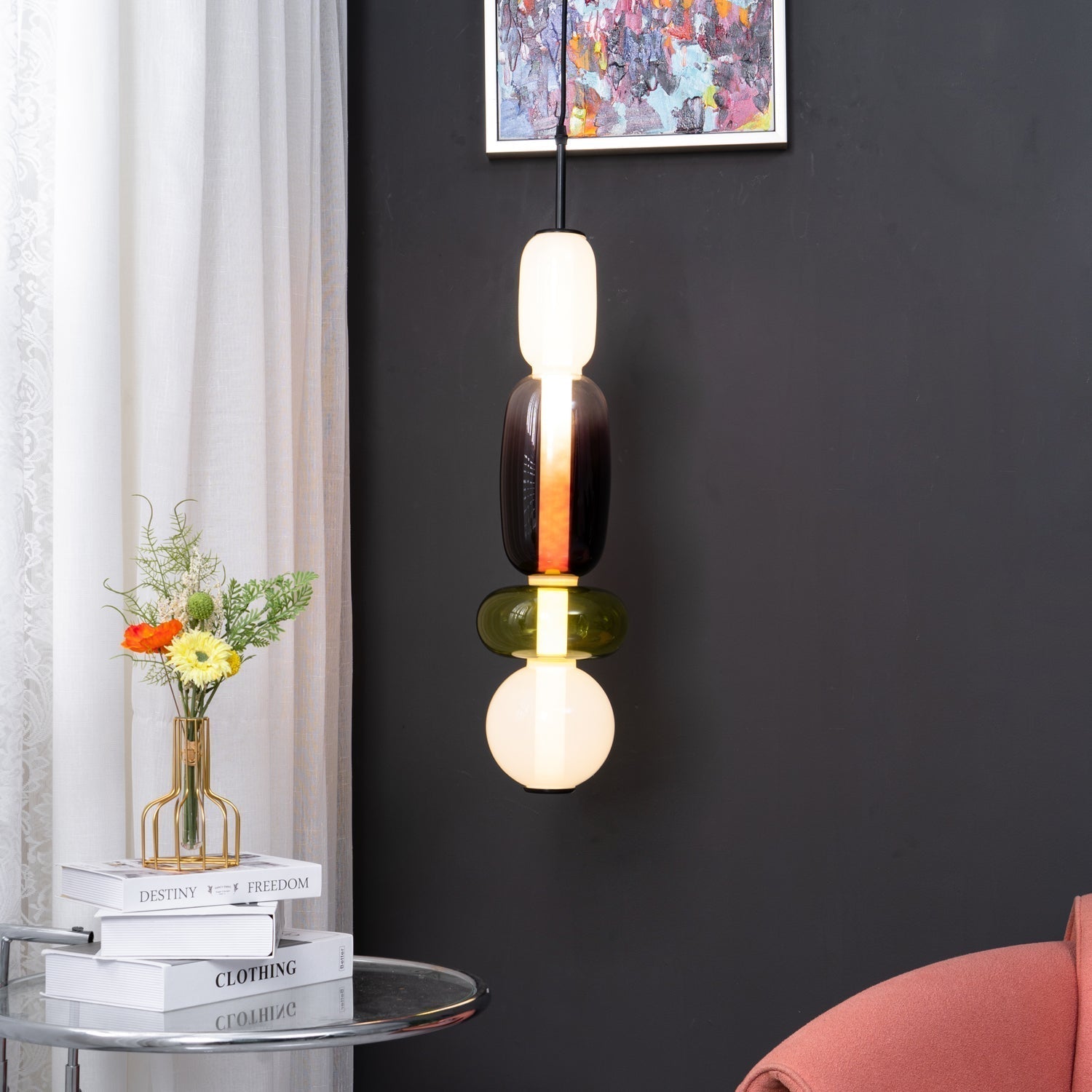 Zodore Premium Art Stained Glass Pendant Lamp - Letslighting