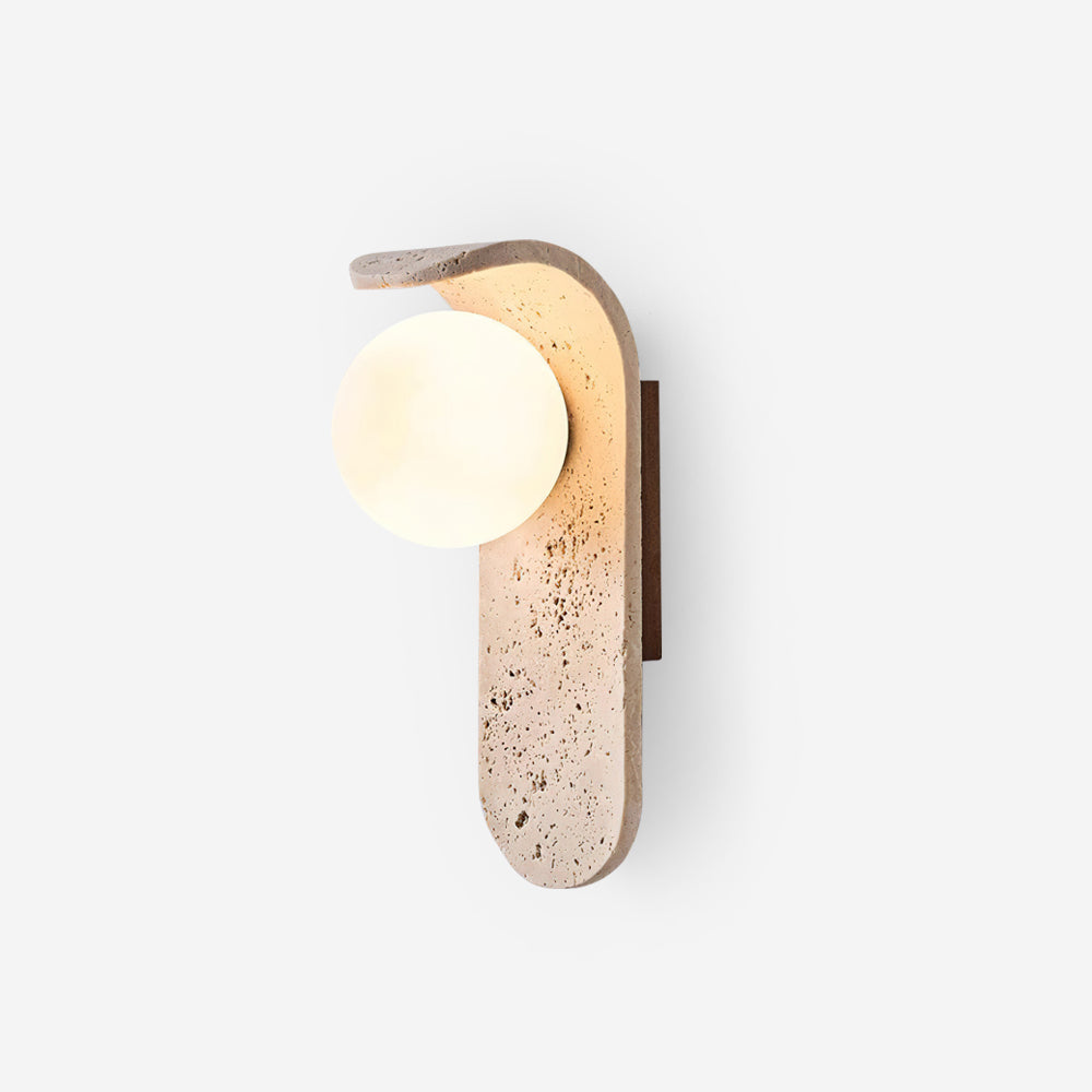 Terra Applique Murale Minimaliste en Travertin - Neutralighting
